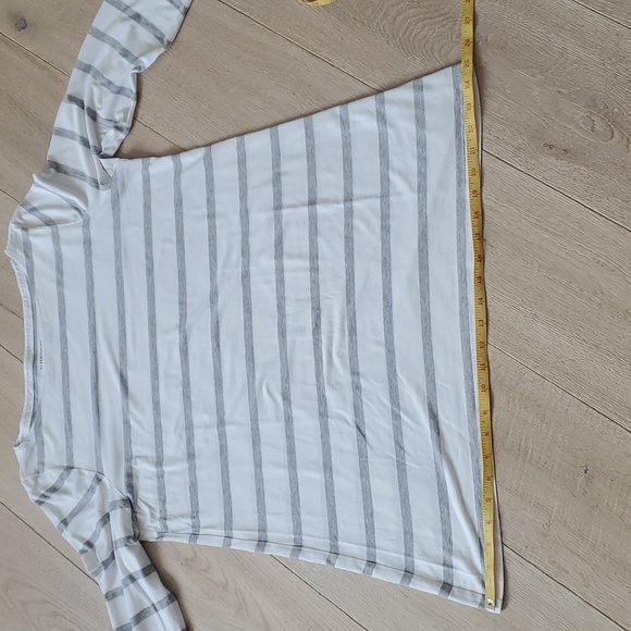 Eileen Fisher stripe boat-neck tunic top - Picture 7 of 10